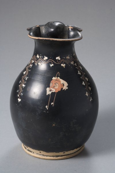 Gnathian Glazed Oinochoe, Konnakis Group by Greek